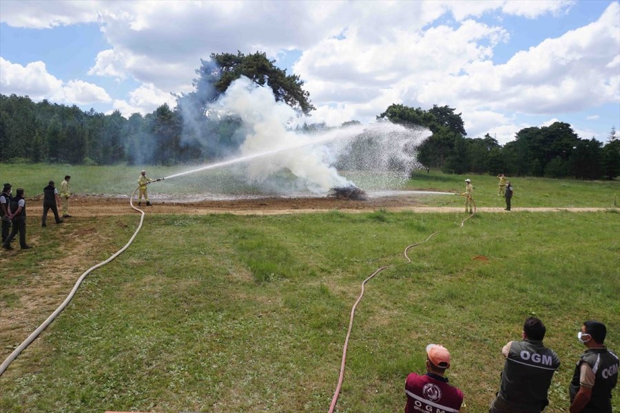 Konya Yangınla Mücadele Eden Ekiplere Eğitim Veriliyor