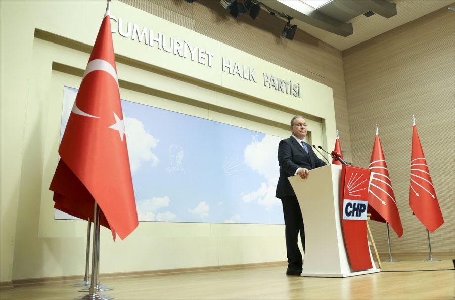 Chp Sözcüsü Öztrak, Myk Toplantısına İlişkin Açıklama Yaptı: