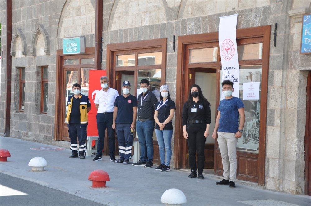 Karaman'da 2 Bölgede Kovid-19 Aşı Uygulama Noktası Oluşturuldu