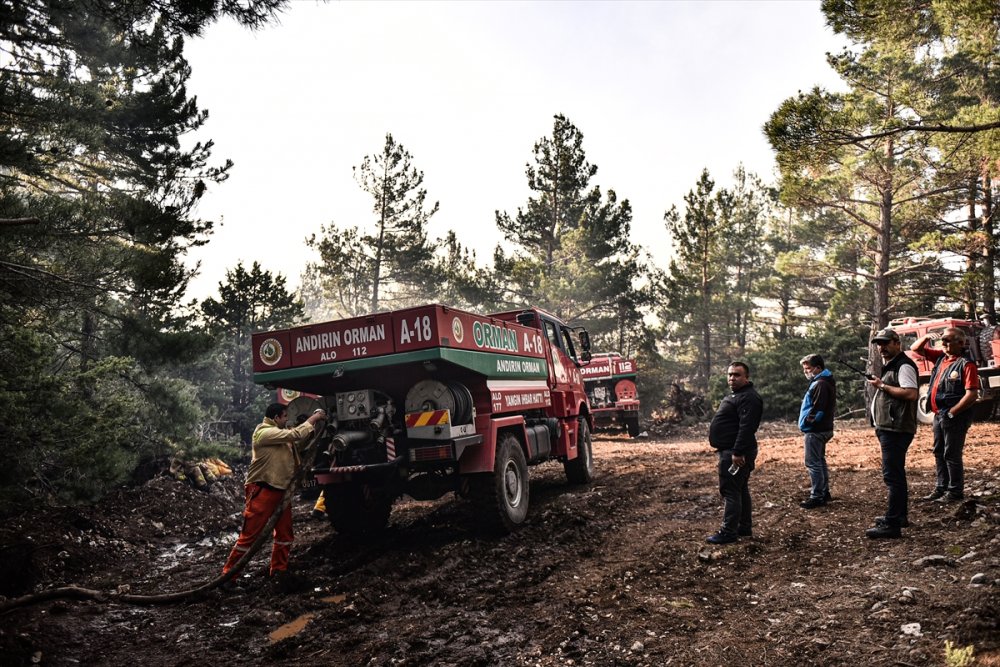 Mersin'de Dün Başlayan Orman Yangını Kontrol Altına Alındı
