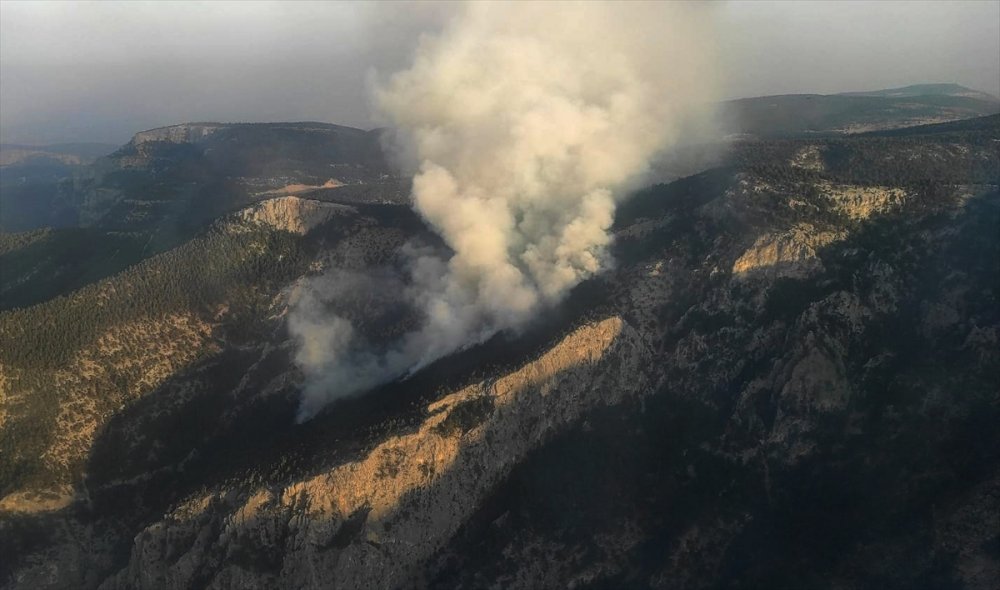 Mersin'de Dün Başlayan Orman Yangını Kontrol Altına Alındı
