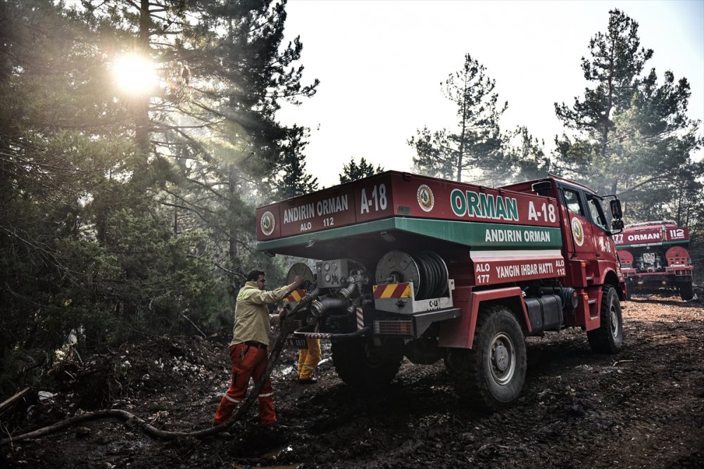 Mersin'de Dün Başlayan Orman Yangını Kontrol Altına Alındı