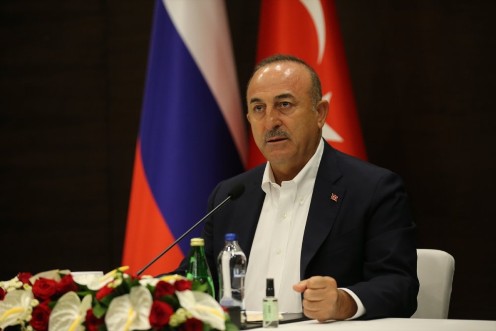 Çavuşoğlu, Rus Mevkidaşı Lavrov İle Ortak Basın Toplantısında Konuştu