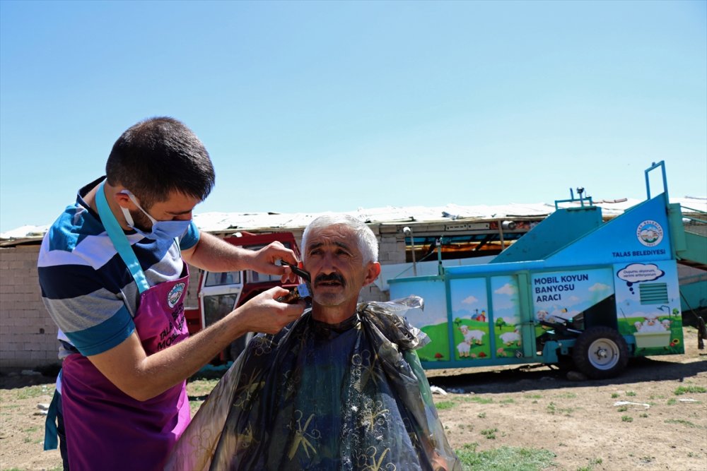 Kayseri'de Çobanlara Mobil Hizmet