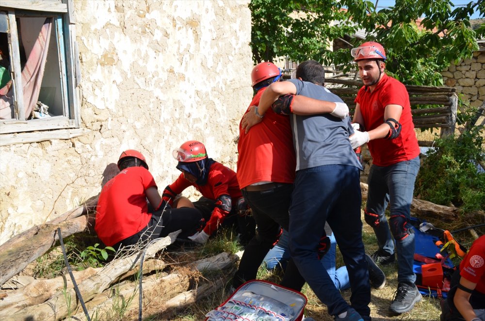 Karaman'da Umke "Doğal Afet" Tatbikatı Yaptı