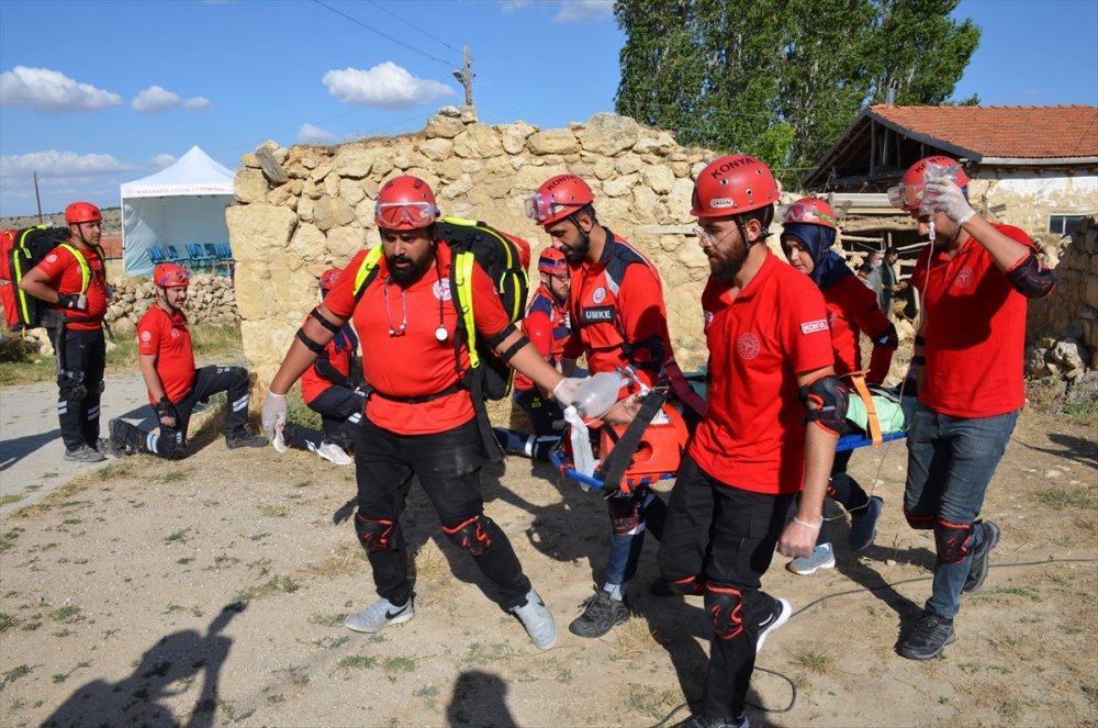 Karaman'da Umke "Doğal Afet" Tatbikatı Yaptı