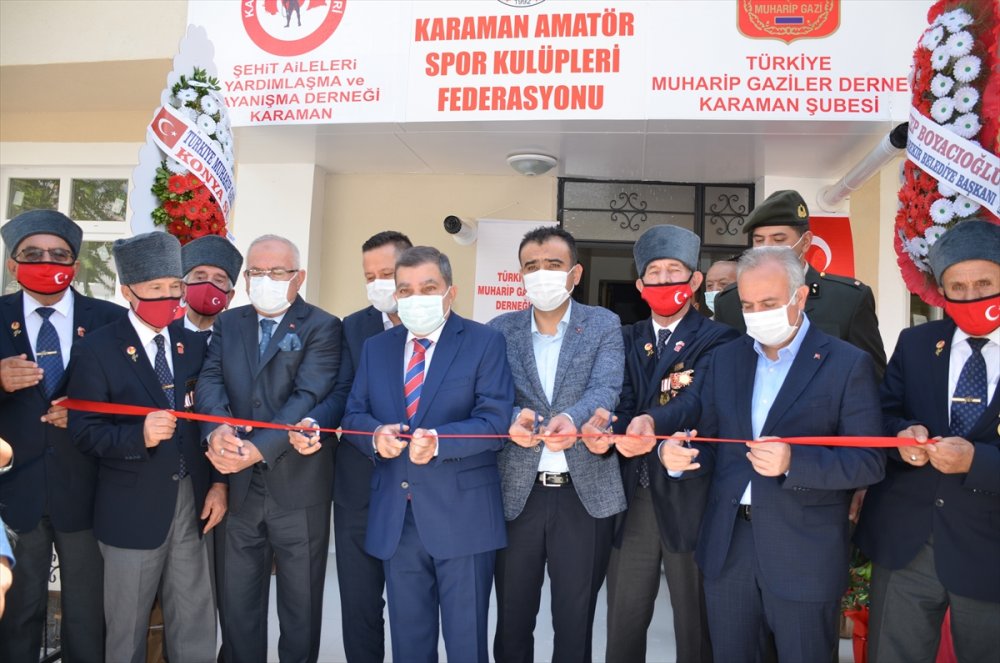 Türkiye Muharip Gaziler Derneği Karaman Şubesi Açıldı
