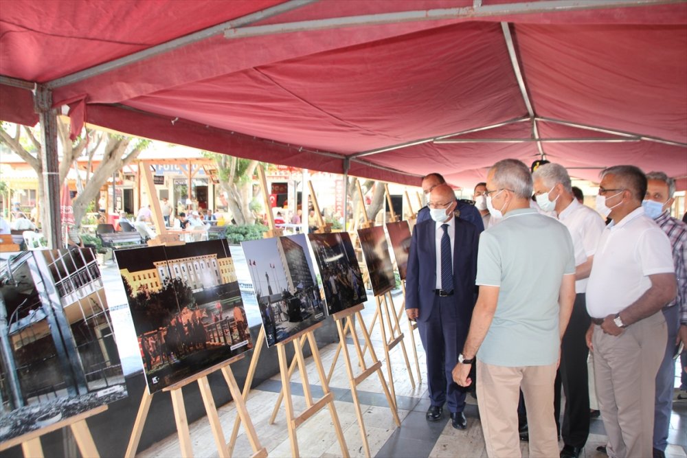 Serik'te "15 Temmuz Demokrasi Ve Milli Birlik Günü" Sergisi Açıldı