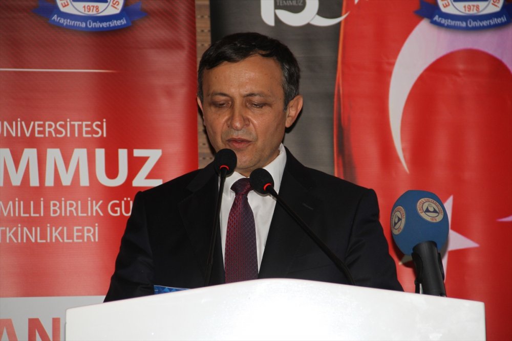 15 Temmuz Gazisi Aslan, Erciyes Üniversitesi Gazi Turgut Aslan Konferans Salonunun Açılışında Konuştu