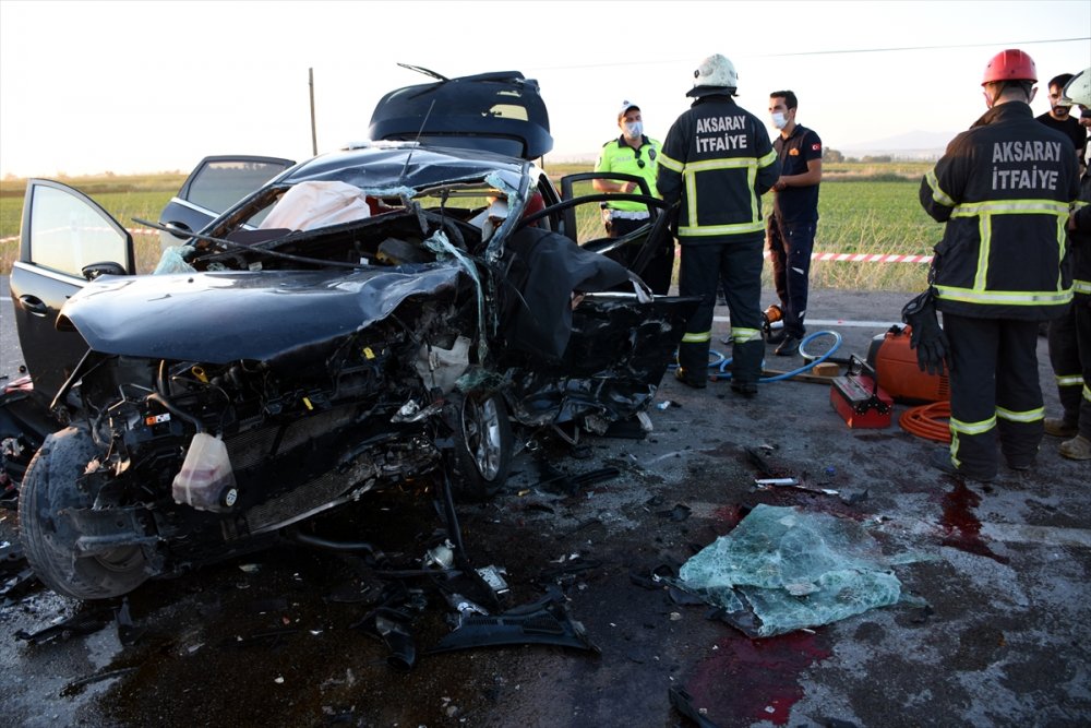 Aksaray'da Feci Kaza : 2 Ölü 6 Yaralı