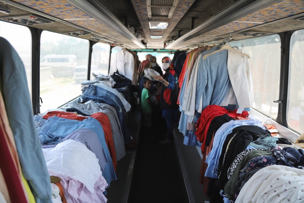 Aksaray'da "sosyal Mağaza Otobüsü" Kurban Bayramı Öncesinde Çocukları Sevindiriyor