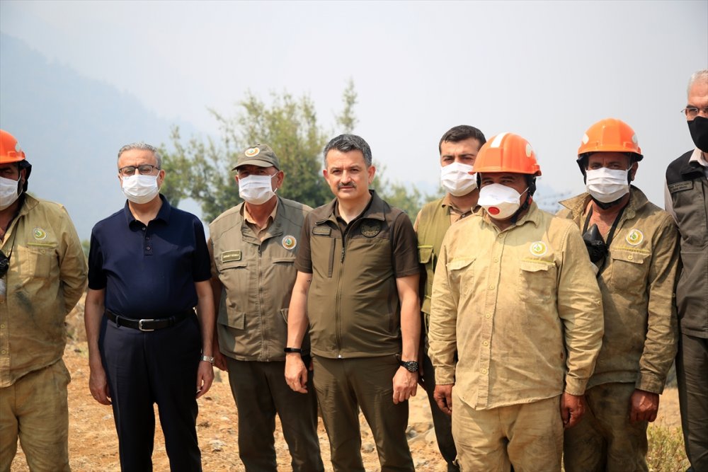Tarım Ve Orman Bakanı Pakdemirli, Mersin Ve Hatay'daki Orman Yangınlarıyla İlgili Konuştu