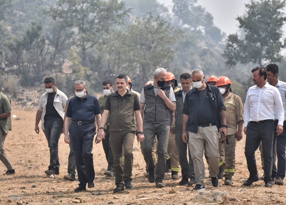 Tarım Ve Orman Bakanı Pakdemirli, Mersin Ve Hatay'daki Orman Yangınlarıyla İlgili Konuştu