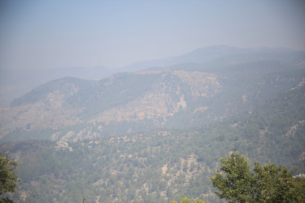 Mersin'deki Orman Yangınında Soğutma Çalışmalarına Geçildi