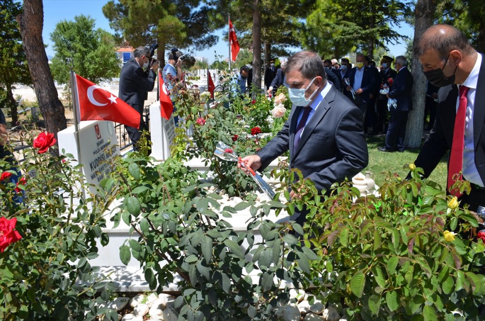 Karaman’da Kurban Bayramı Arifesinde Şehitlikler Ziyaret Edildi