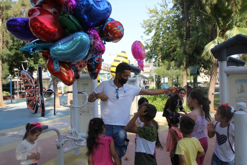 Antalya'da Baloncunun Çocuk Mezarlarına İlginç Hediyesi