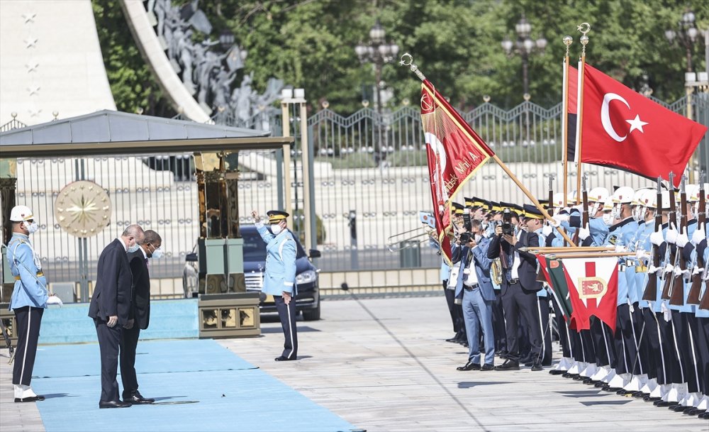 Cumhurbaşkanı Erdoğan, Angola Cumhurbaşkanı Lourenço'yu Resmi Törenle Karşıladı