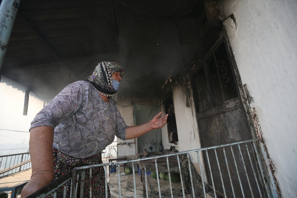 Manavgat'ta Kanser Hastası Kadın, Tedavi Parasını Yangında Kaybetmenin Üzüntüsünü Yaşıyor