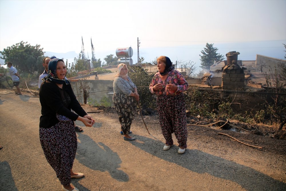 Mersin Aydıncık'taki Yangından Etkilenenler Yürekleri Dağladı