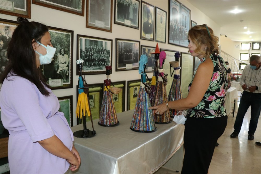 Niğde'de Engellilerin Çalışmalarının Yer Aldığı Ebru Sergisi Açıldı