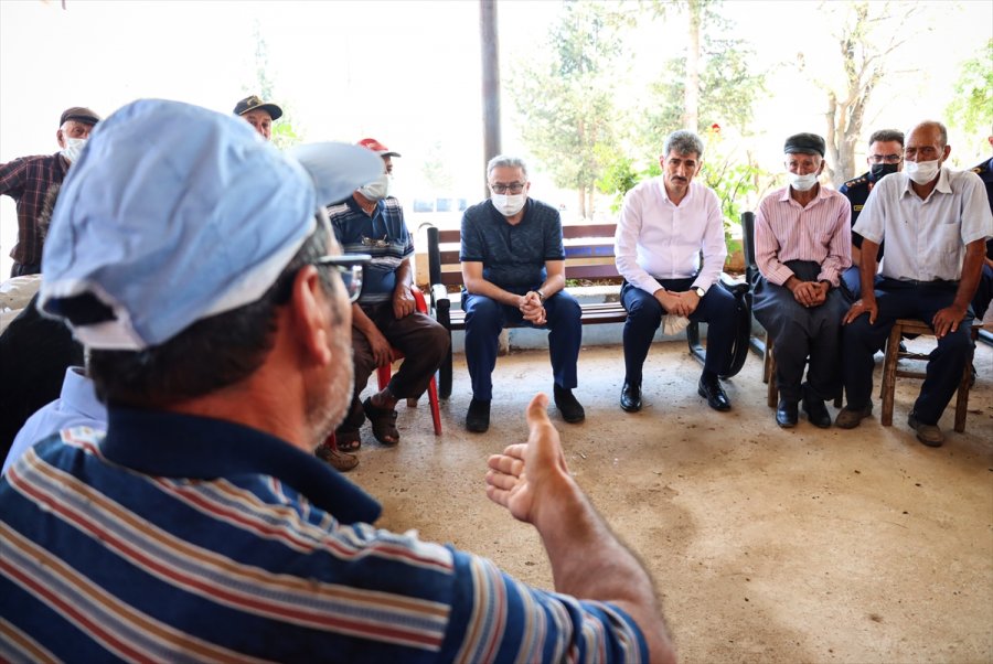 İçişleri Bakan Yardımcısı İnce, Mersin'deki Orman Yangından Etkilenen Vatandaşlarla Buluştu: