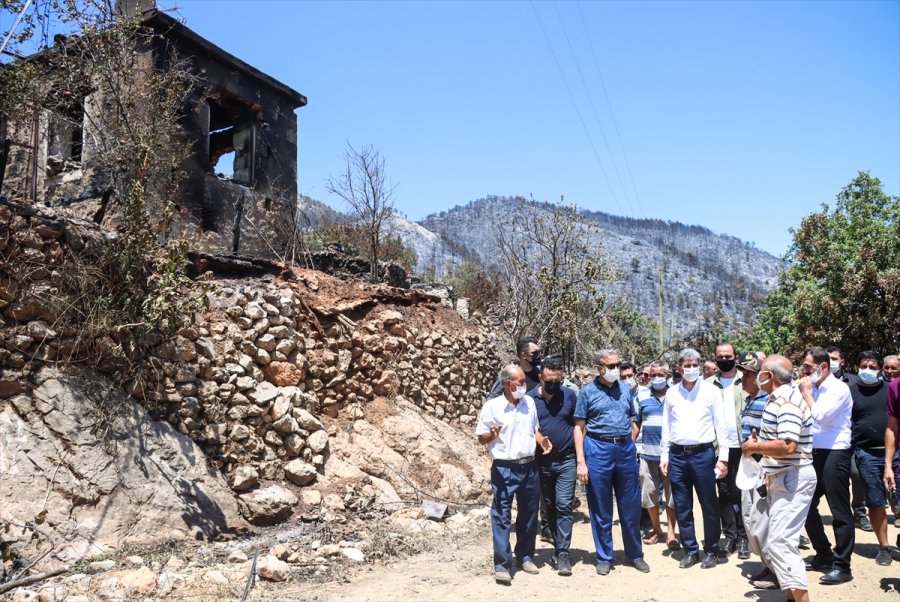 İçişleri Bakan Yardımcısı İnce, Mersin'deki Orman Yangından Etkilenen Vatandaşlarla Buluştu: