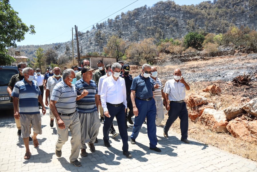 İçişleri Bakan Yardımcısı İnce, Mersin'deki Orman Yangından Etkilenen Vatandaşlarla Buluştu:
