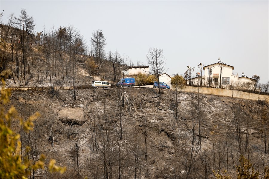 Güncelleme - Manavgat'taki Orman Yangınında Hasar Gören Evin Bahçesinde Ölü Bulunan Çiftin Kimlikleri Belirlendi