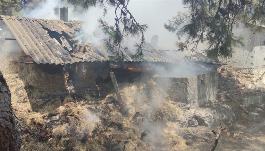 Mersin'de Ahırda Çıkan Yangın Ormanlık Alana Sıçramadan Söndürüldü