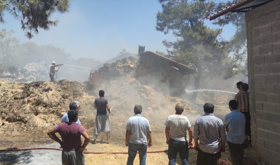 Mersin'de Ahırda Çıkan Yangın Ormanlık Alana Sıçramadan Söndürüldü