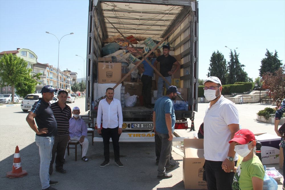 Beyşehir Ve Yalıhüyük'ten Manavgat'a Yardım