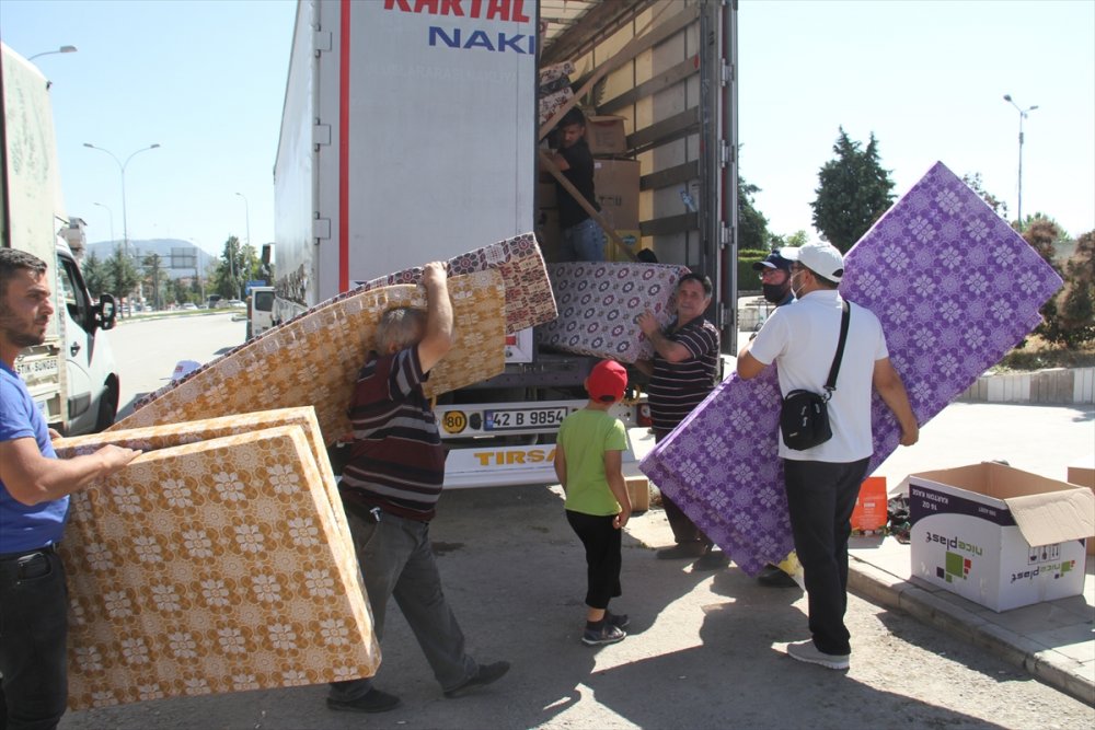 Beyşehir Ve Yalıhüyük'ten Manavgat'a Yardım