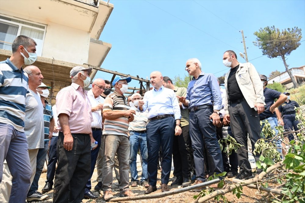 Ulaştırma Ve Altyapı Bakanlığı, Tüm İmkanlarını Yangın Bölgelerine Seferber Etti
