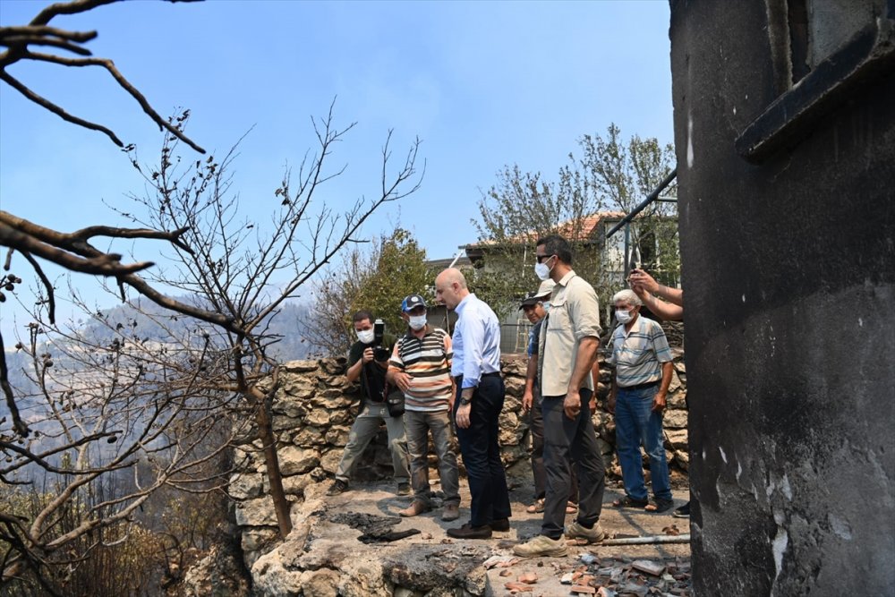 Ulaştırma Ve Altyapı Bakanlığı, Tüm İmkanlarını Yangın Bölgelerine Seferber Etti