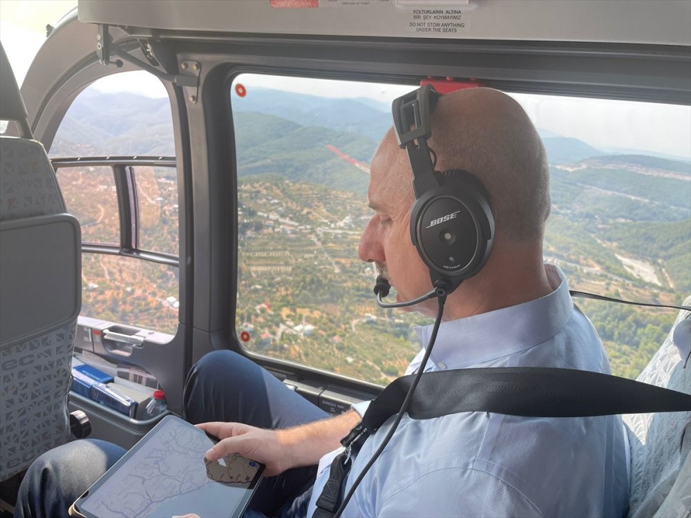 Ulaştırma Ve Altyapı Bakanlığı, Tüm İmkanlarını Yangın Bölgelerine Seferber Etti