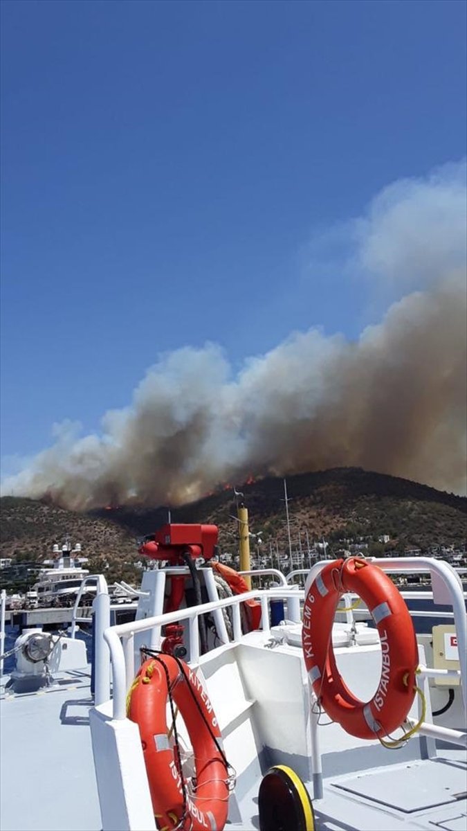 Kıyı Emniyeti Ekipleri Orman Yangınlarına Denizden Müdahale Ediyor