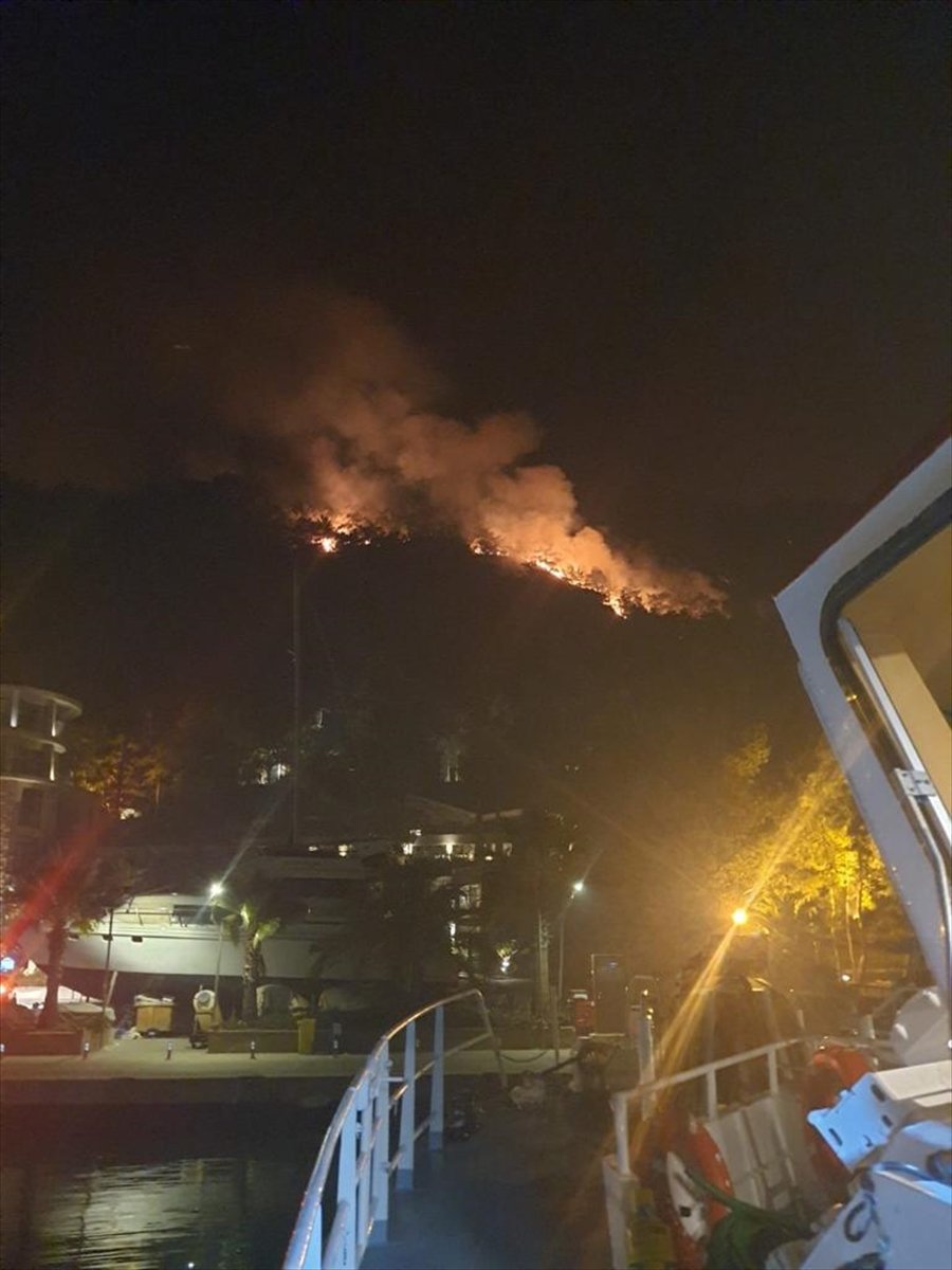 Kıyı Emniyeti Ekipleri Orman Yangınlarına Denizden Müdahale Ediyor