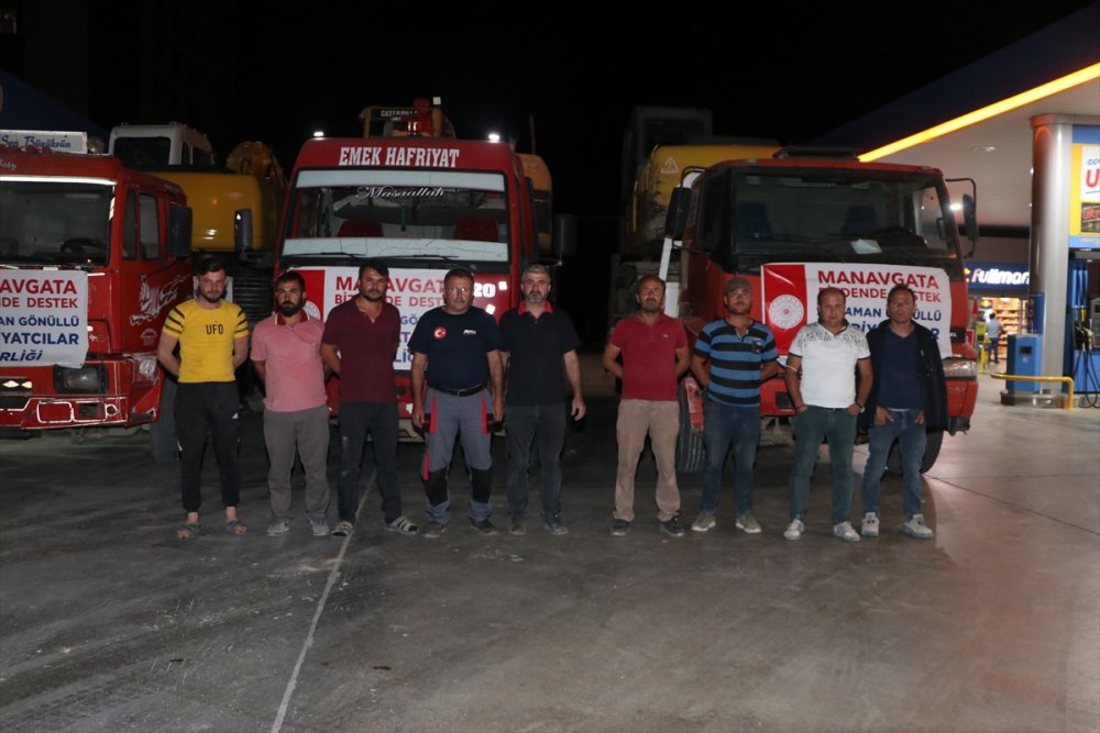 Karaman'dan Yangın Bölgesi Manavgat'a İş Makinesi Desteği