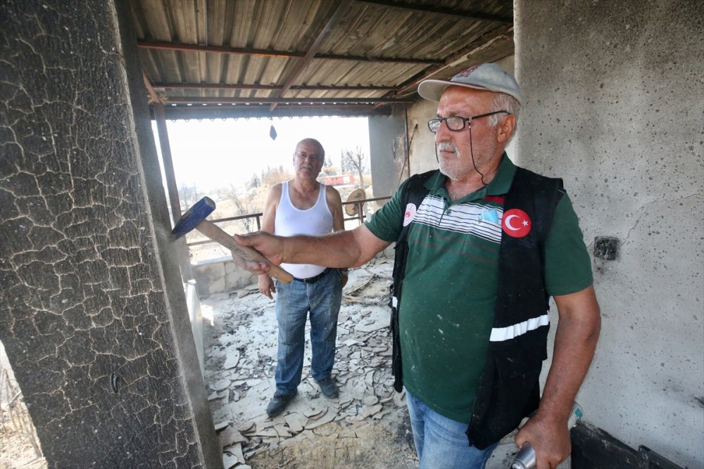 Çevre Ve Şehircilik Bakanlığı Manavgat'ta Hasar Tespit Çalışmalarını Sürdürüyor