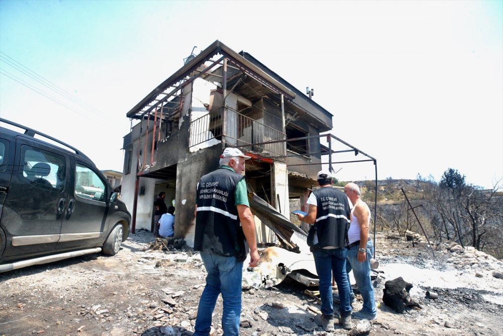 Çevre Ve Şehircilik Bakanlığı Manavgat'ta Hasar Tespit Çalışmalarını Sürdürüyor
