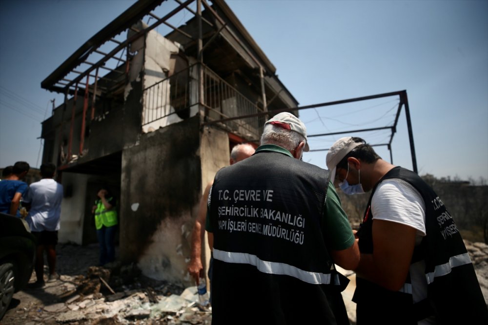 Çevre Ve Şehircilik Bakanlığı Manavgat'ta Hasar Tespit Çalışmalarını Sürdürüyor