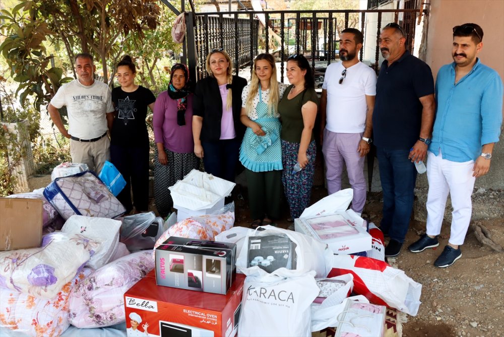 Mersin'deki Orman Yangınında Evlerindeki Çeyizi Yanan Genç Kızın Eşyaları Yenilendi