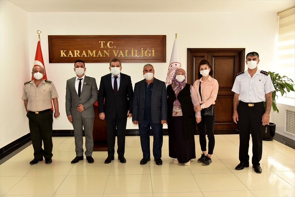 Karamanlı Irak Gazisi Malul Gazilik Rozetini Taktı