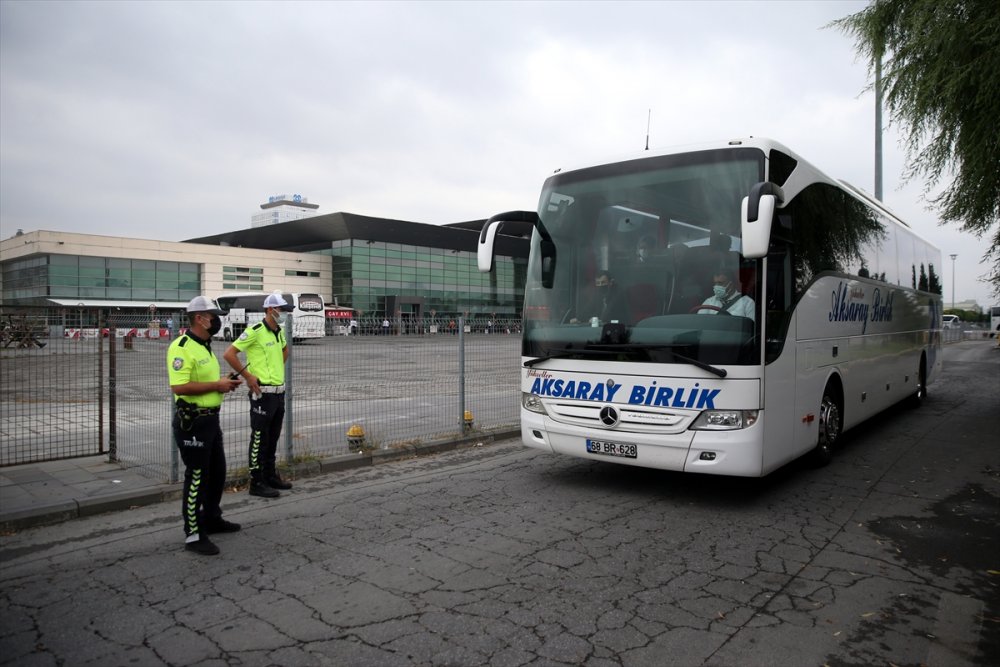 Kayseri'de Yolcu Otobüsleri Denetlendi