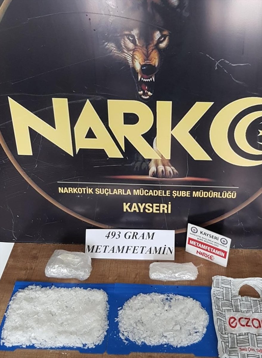 Kayseri'de Yolcu Otobüsünde Sentetik Uyuşturucu Ele Geçirildi