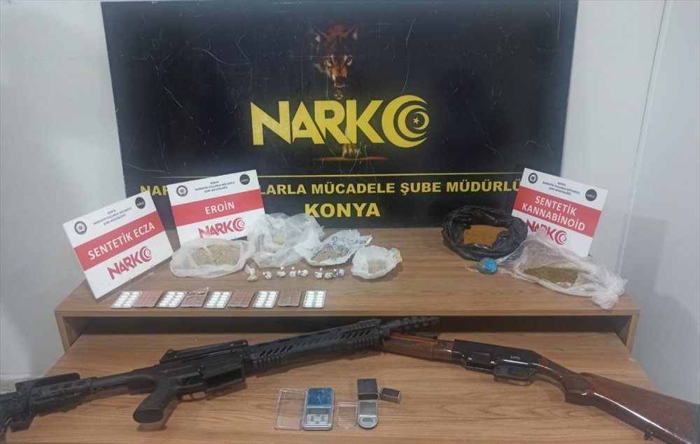 Konya'da Uyuşturucu Operasyonlarında 20 Şüpheli Gözaltına Alındı