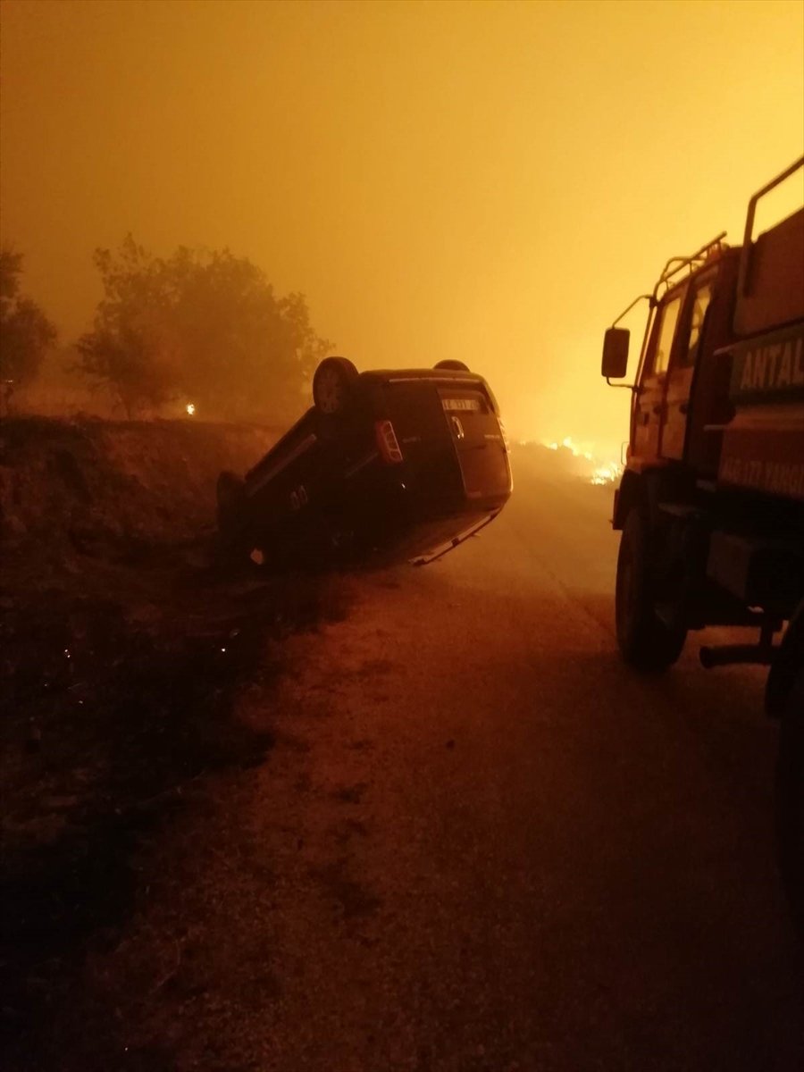 Manavgat Yanıgınında Alevlerden Mucize Kurtuluş