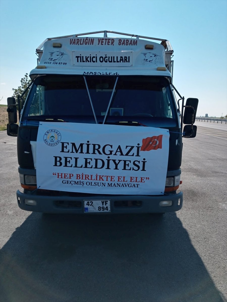 Emirgazi'den Manavgat'taki Hayvan Yetiştiricilerine Anlamlı Yardım