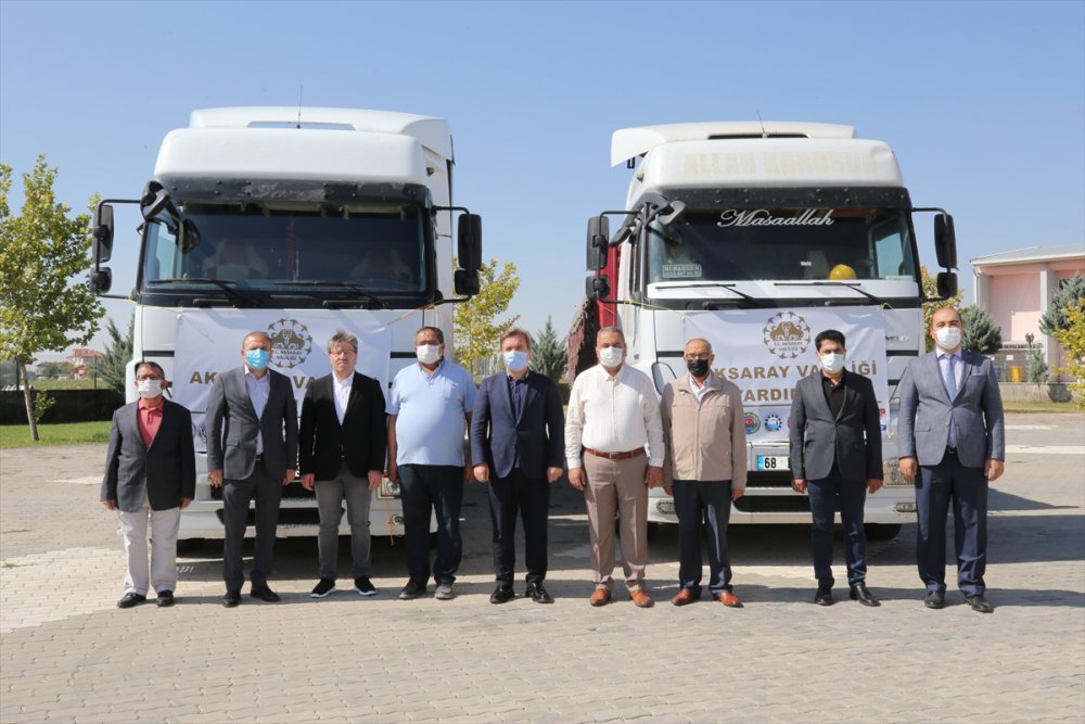 Aksaray'dan Sel Bölgesine Yardım Gönderildi