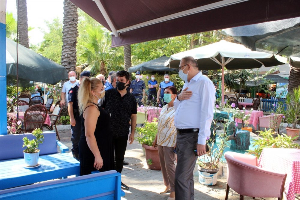 Anamur Kaymakamı Aydın Memük Kovid-19 Denetimlerine Katıldı